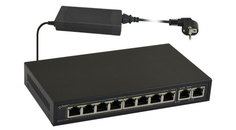 SWITCH POE PULSAR SG108 10-PORTÓW (8xPoE + 2xUPLINK) PULSAR