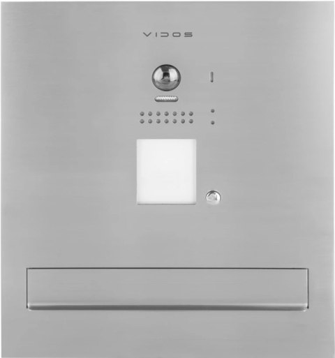 Skrzynka na listy Vidos DUO S1201A-SKM z wbudowanym wideodomofonem VIDOS