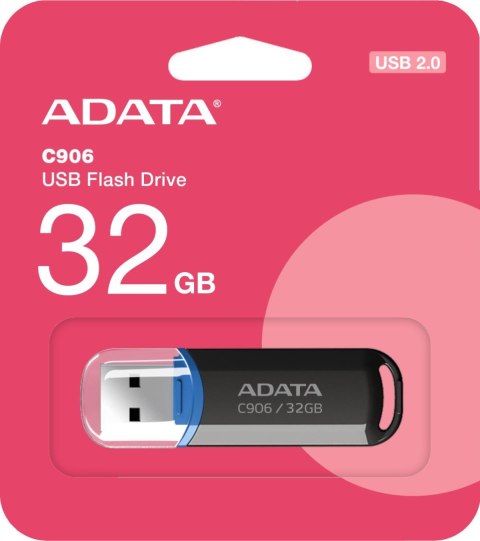 Adata Pendrive C906 32GB USB2.0 czarne ADATA