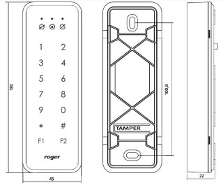 Czytnik zbliżeniowy ROGER PRT84MF ROGER
