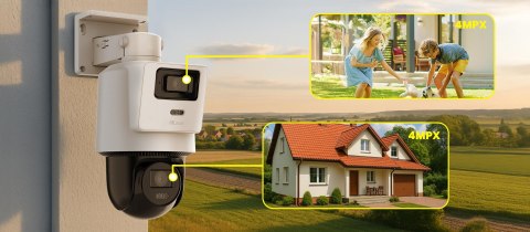 Kamera IP Hilook PTZ-D4 dualna 8MP (4MP + 4MP) HILOOK