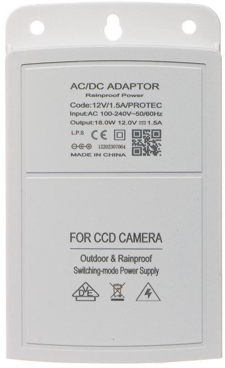 ZASILACZ PROTEC 12V/1.5A 1749 INNY-D