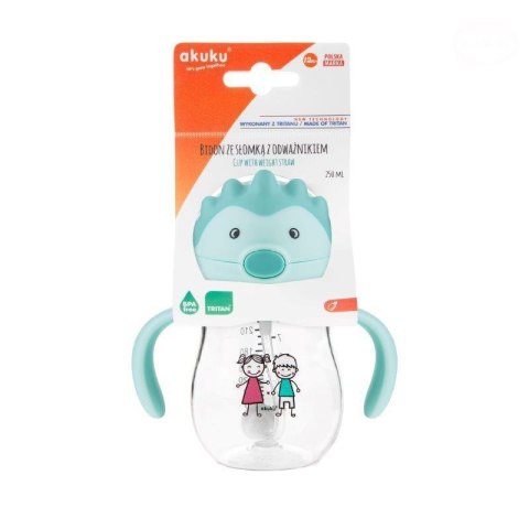 Bidon ze słomką z odważnikiem AKUKU ALBIS