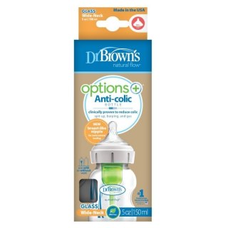 Butelka szklana 150ml szeroka options DR BROWNS DR BROWNS