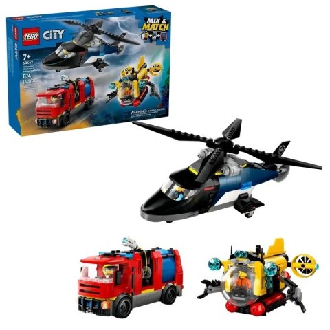 CITY ZESTAW Z HELIKOPTEREM LEGO