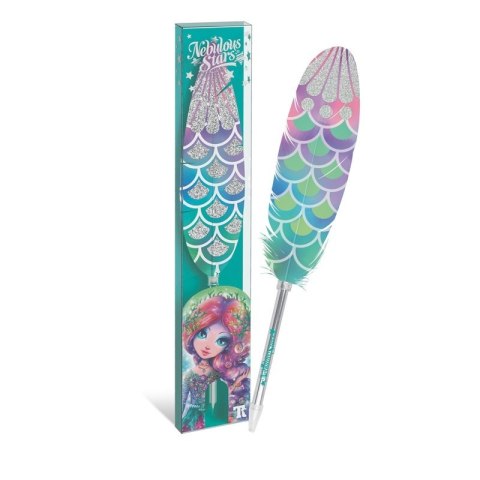 DŁUGOPIS Z PIÓRKIEM CORALIA NEBULOUS