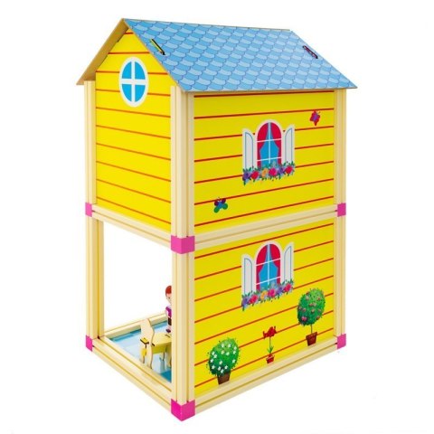 Domek dla lalek niebieski mały EUROBABY ZABAWKI EUROBABY ZABAWKI