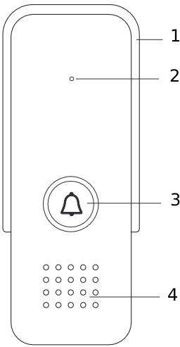 Domofon EURA ADP-24A3 biały 2 żyłowy EURA