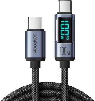 Kabel Joyroom Prism Series A16 USB-C / USB-C 100W 1.2m z wyświetlaczem LED JOYROOM