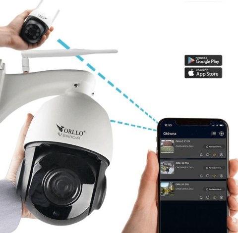 Kamera IP ORLLO Z18 obrotowa zewnętrzna SIM 4MP ORLLO
