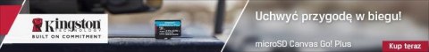 Karta pamięci microSD 64GB Kingston CanvasGo! Plus 200MB/s A2 U3 V30 + adapter KINGSTON