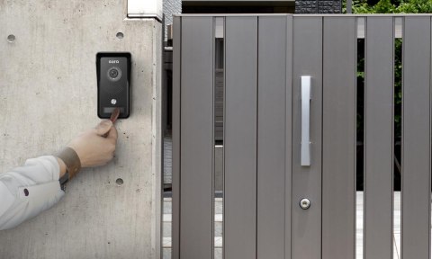 Wideodomofon EURA VDP-76A3 czarny monitor EURA