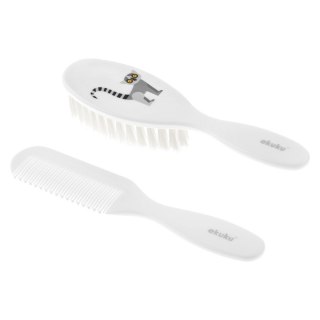 Grzebyk i szczotka do wł.lemur AKUKU ALBIS