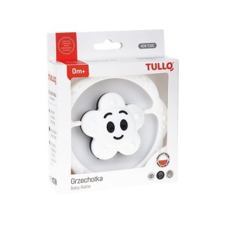 Grzechotka czarno-biała kwiat. AM TULLO AM TULLO