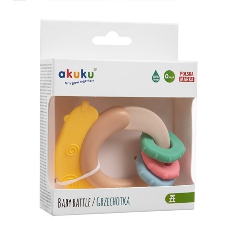 Grzechotko-gryzak ślimak AKUKU ALBIS