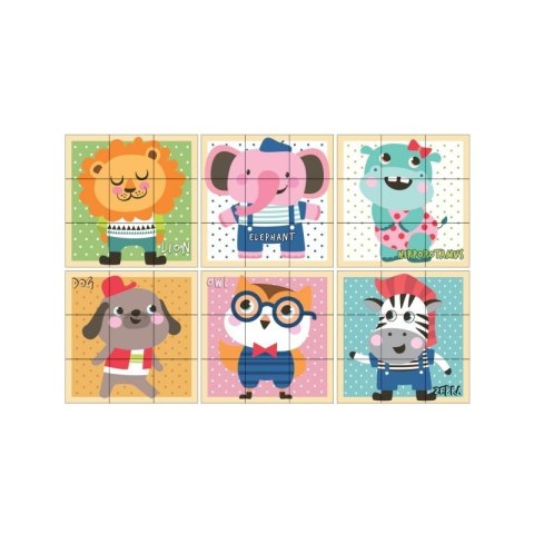 Klocki drewniane 9 elementów AKUKU ALBIS