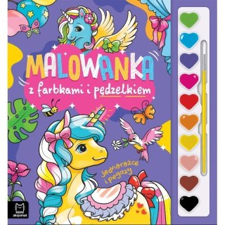 Kolorowanka z farbkami pegazy AKSJOMAT AKSJOMAT