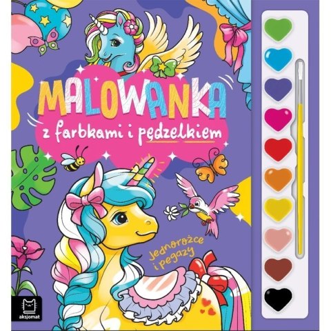 Kolorowanka z farbkami pegazy AKSJOMAT AKSJOMAT