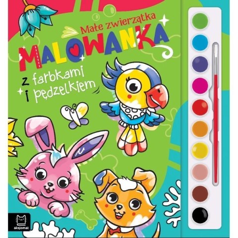 Kolorowanka z farbkami zwierz AKSJOMAT AKSJOMAT
