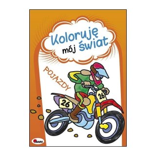 Koloruję mój świat pojazdy AWM WYDAWNICTWO AWM WYDAWNICTWO