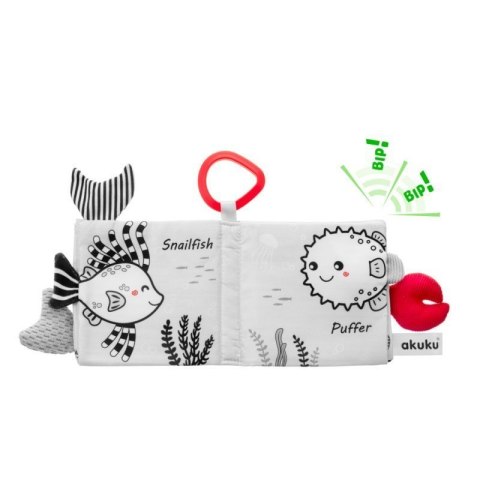 Książeczka sens.marine animals AKUKU ALBIS