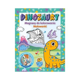 Magnesy do kolor. dinozaury AWM WYDAWNICTWO AWM WYDAWNICTWO