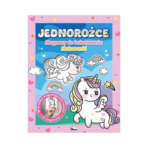 Magnesy do kolor. jednorożce AWM WYDAWNICTWO AWM WYDAWNICTWO