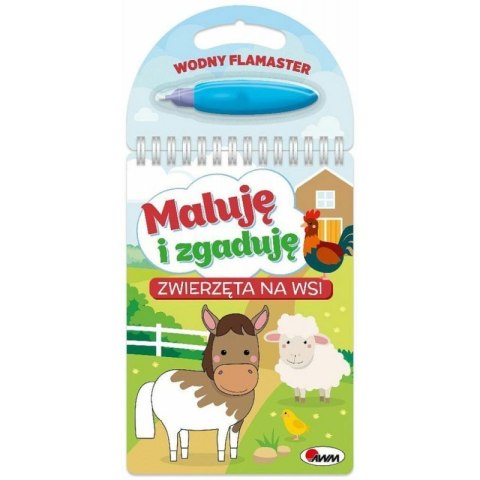 Maluję i zgaduję zwierzęta na wsi AWM WYDAWNICTWO AWM WYDAWNICTWO