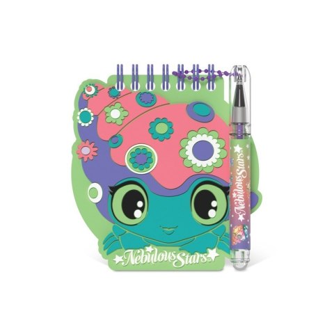 NOTES Z DŁUGOPISEM I NAKLEJKAM NEBULOUS