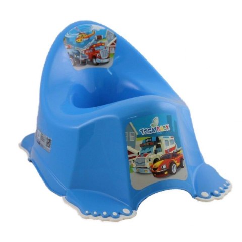 Nocnik auta antypoślizgowy z pozytywką niebieski TEGA