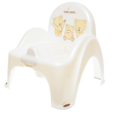 Nocnik - krzesełko miś biała p TEGA TEGA