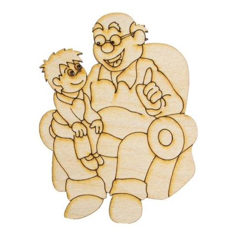 Ozd. drewniana dziadek i wnuk ECODECO ECODECO