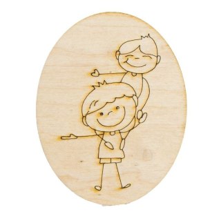 Ozd. drewniana owal bracia ECODECO ECODECO