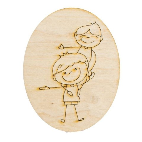 Ozd. drewniana owal bracia ECODECO ECODECO