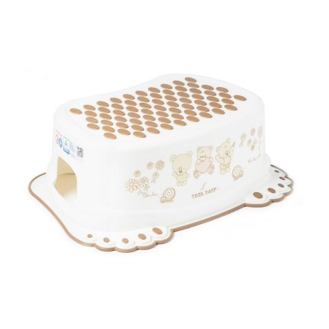 Podnóżek miś biały perła TEGA TEGA