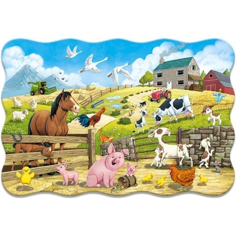 Puzzle 20el.maxi animals farm CASTOR CASTOR