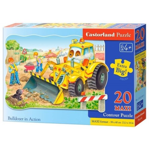 Puzzle 20el.maxi bulldozer CASTOR CASTOR