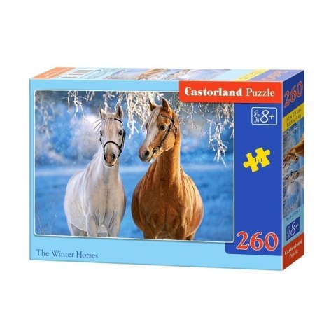 Puzzle 260 el. winter horses CASTOR CASTOR
