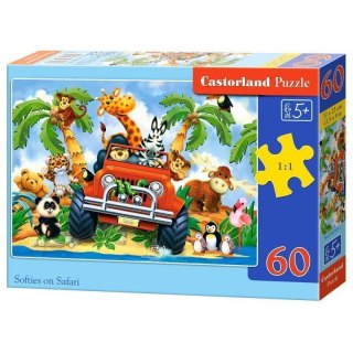 Puzzle 60el. softies on safari CASTOR CASTOR