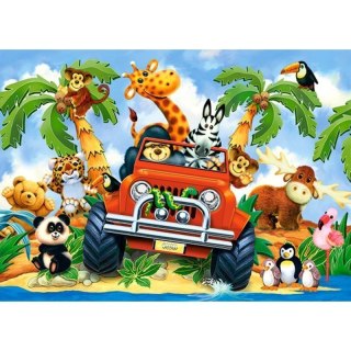 Puzzle 60el. softies on safari CASTOR CASTOR