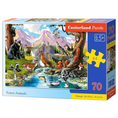 Puzzle 70 forest animals CASTOR CASTOR
