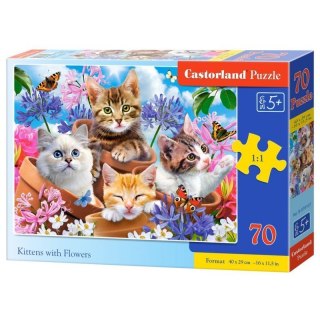 Puzzle 70 kittens with flowers CASTOR CASTOR