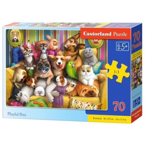 Puzzle 70 playful pets CASTOR CASTOR