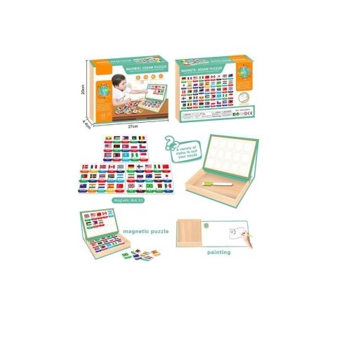 Puzzle magnetyczne EUROBABY ZABAWKI EUROBABY ZABAWKI
