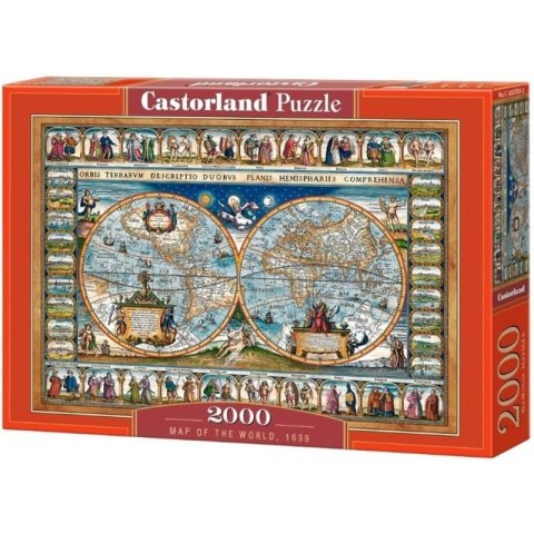 Puzzle world map 1639 2000 CASTOR CASTOR