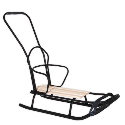 Sanki duże pchacz czarne GUSIO GUSIO