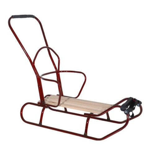 Sanki z pchaczem czerwone GUSIO GUSIO
