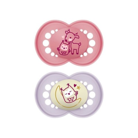 Smoczek original 6+ d&n girl MAM AKCESORIA MAM AKCESORIA