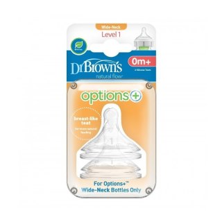 Smoczki 1 szeroka sz.2szt opt+ DR BROWNS DR BROWNS