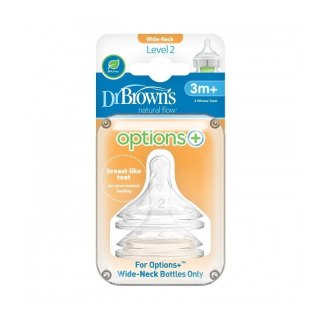 Smoczki 2 szeroka sz.2szt opt+ DR BROWNS DR BROWNS